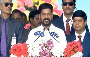 Senior Congress Leader A Revanth Reddy Takes Oath As Chief Minister Of