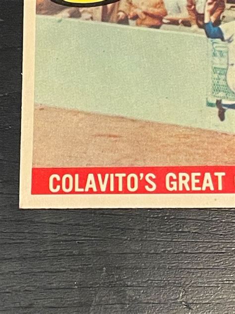 1959 Topps Rocky Colavito 462 Great Catch VG Condition Minor Crease