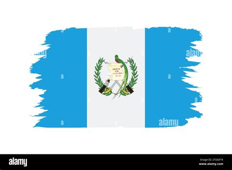 A Detailed And Accurate Vector Illustration Of Guatemala S Colored Flag