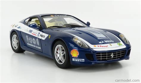 MATTEL HOT WHEELS L Scale FERRARI GTB FIORANO PANAMERICANA Km BLUE MET