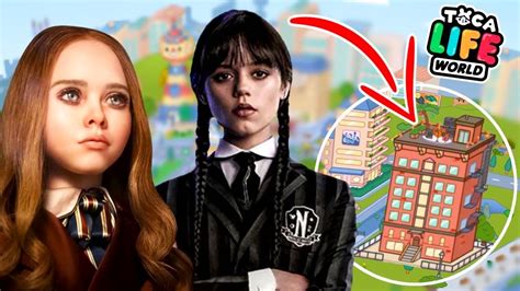 New Toca Boca School Supplies Store 💕enid Vs M3gan Vs Wednesday Addams