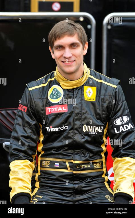 Vitaly Petrov Rus Driver Of The Lotus Renault Formula One Team Stock