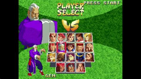 Character Select Street Fighter Alpha 2 YouTube