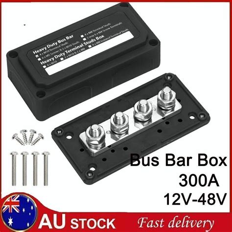 300A M10 12V 48V Studs Bus Bar Power Distribution Box Terminal Block