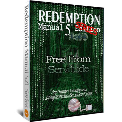 Redemption Manual Book Of Free From Servitude Sovereign