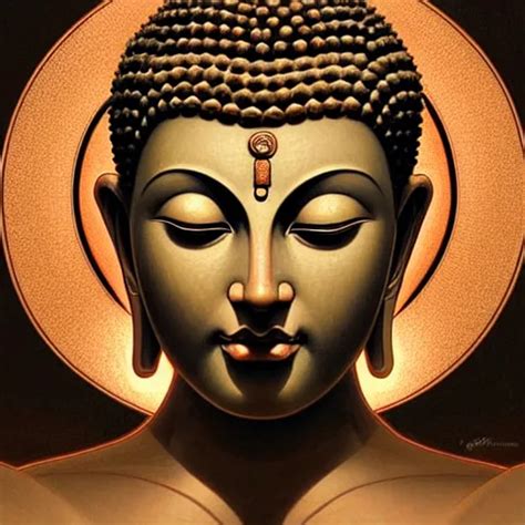 Intense Portrait Of The Buddha Intricate Elegant Stable Diffusion