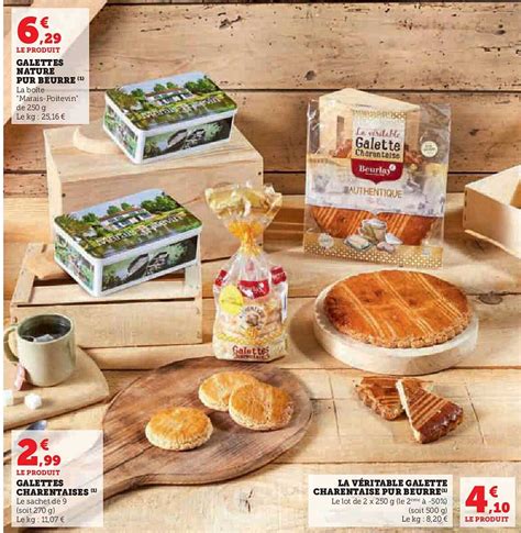 Promo Galettes Nature Pur Beurre Galettes Charentaises La V Ritable