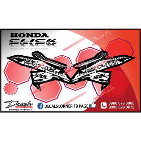Honda Click V3 Extreme Decals Shopee Philippines