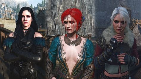 Alternate Yennefer Triss And Ciri Appearances In Witcher 3 Next Gen