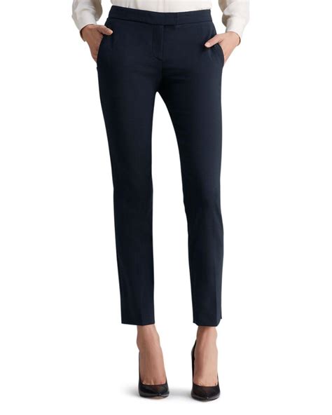 Lyst Theory Ibbey Admiral Crepe Pants In Blue