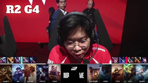 We Vs Nip Game Round S Lpl Spring Playoffs Team We Vs