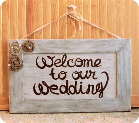 Wedding Welcome Sign Reception Signage Wood Wedding Sign