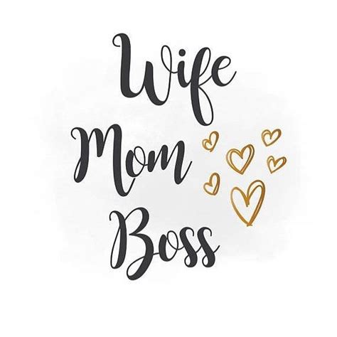 Wife Mom Boss Vinyl Decal Bumper Sticker Inspirational Sticker Paper