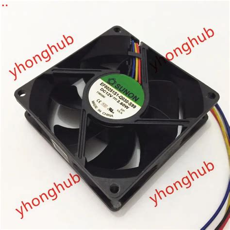 SUNON EF80251S1 Q030 S99 Server Cooler Fan DC 12V 3 60W 80x80x25mm 4