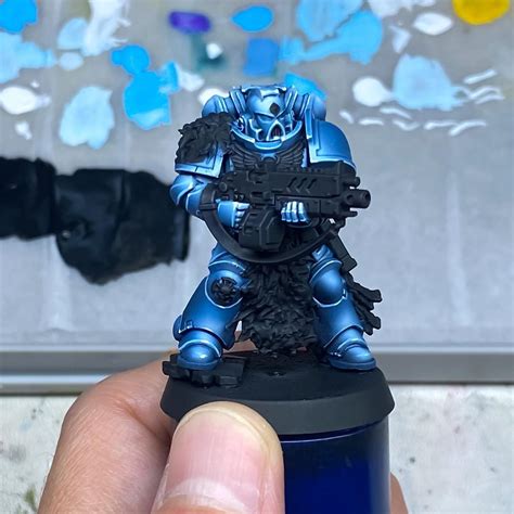 First Sternguard Veteran conversion - Armour finished : r/Warhammer40k