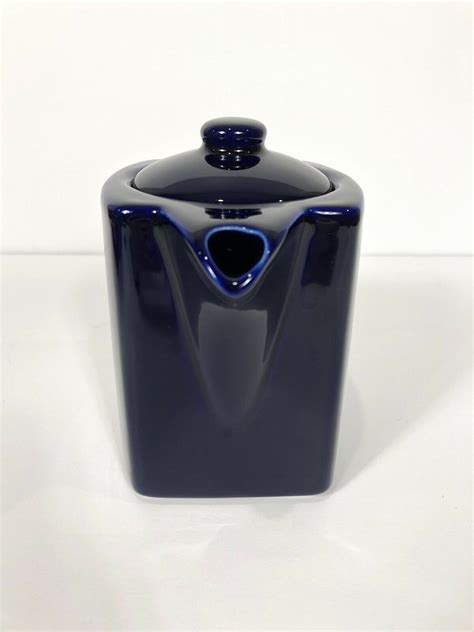 Tetley Tea Tea For Two Teapot Cobalt Blue Tetley Logo Etsy
