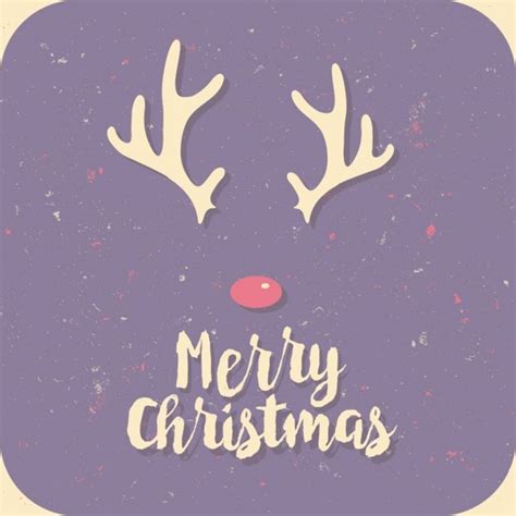 Free Vector | Merry christmas purple card