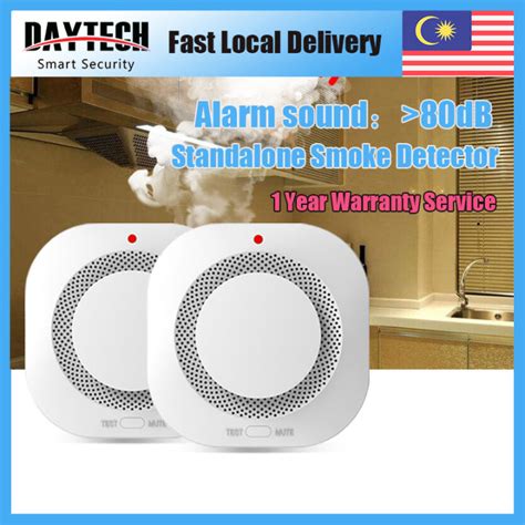 Daytech Smoke Detector Fire Alarm Come With A V Battery Photoelectric