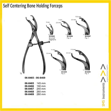 Self Centering Bone Holding Forceps Orthopedic SMS Instruments