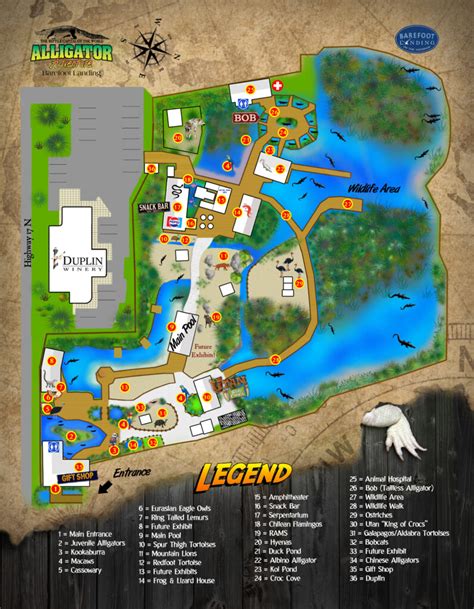 PARK MAP - Alligator Adventure