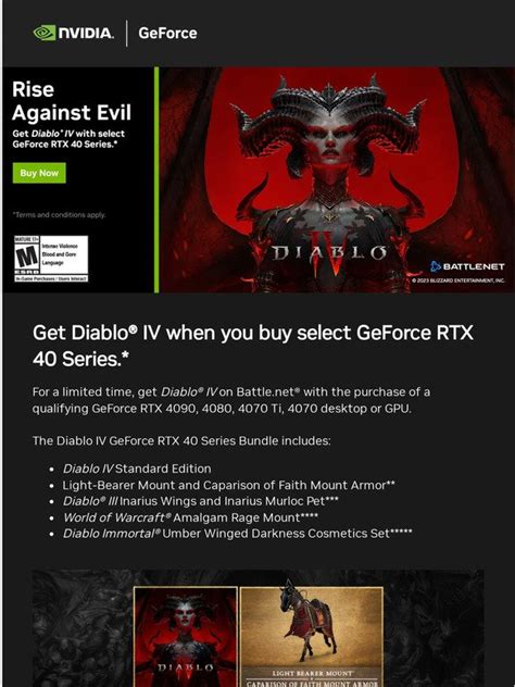 nvidia  diablo iv  select geforce rtx  series milled