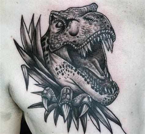 50 Jurassic Park Tattoo Designs For Men Dinosaur Ink Ideas