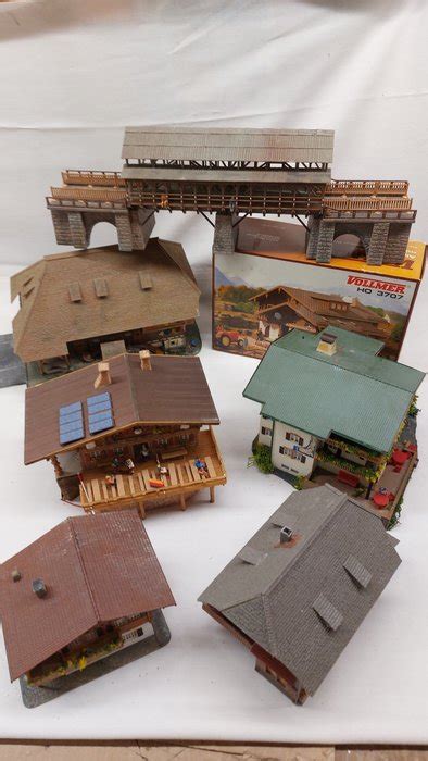 Faller Kibri Vollmer H0 Model Train Scenery 7 Mountain Houses