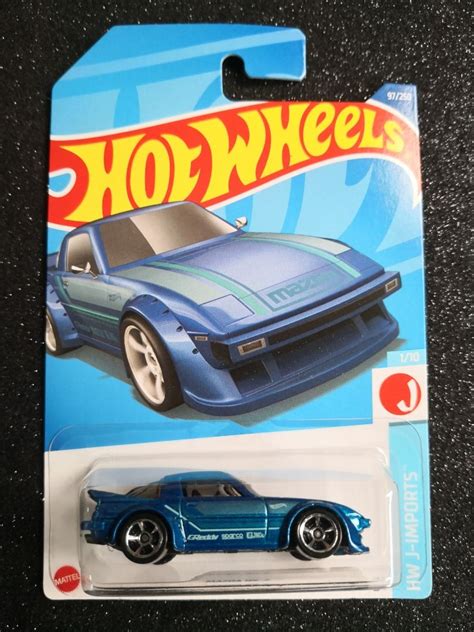 Hot Wheels Mazda RX 7 Greddy Blue Hobbies Toys Toys Games On