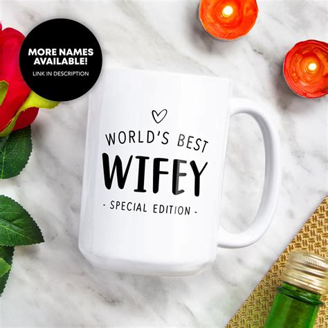 Worlds Best Wifey Coffee Mug Worlds Greatest Wifey Wifey Etsy France