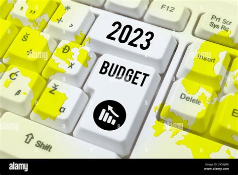 Text Sign Showing 2023 Budget Business Concept Business Financial Plan