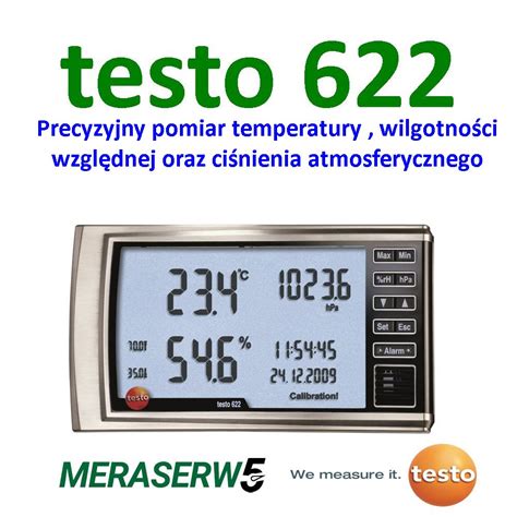 Manometry: Testo 622 Termo-higro-barometr