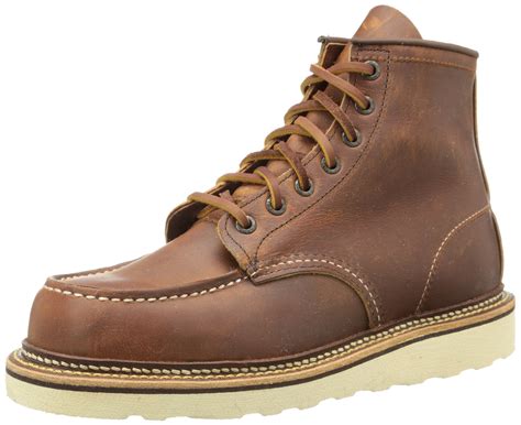 Galleon - Red Wing Heritage 1907 Moc 6" Boot,Copper Rough And Tough,9.5 ...