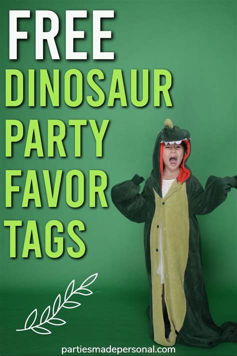 Free Printable Dinosaur Thank You Tags Dinosaur Themed Birthday Party Dinosaur Party Favors