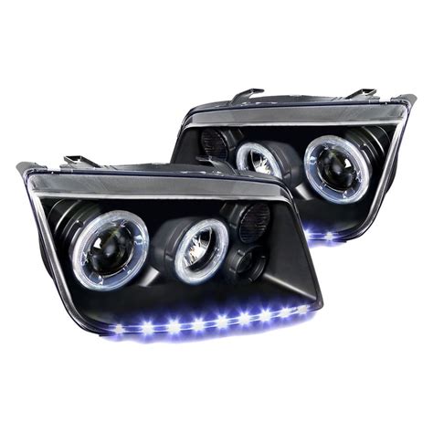 Spec D Lhp Jet Jm Apc Black Dual Halo Projector Headlights With R