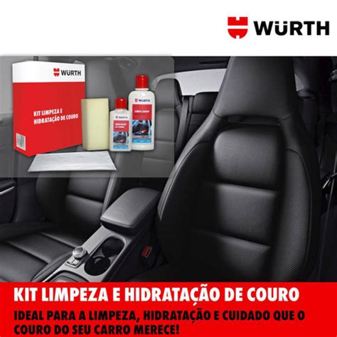 Kit Limpeza E Hidrata O De Couro Wurth Produto Para Limpar E Hidratar