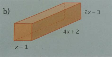 Determine o polinômio que representa volume de cada figura me ajudem