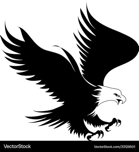 Eagle Flying Royalty Free Vector Image Vectorstock