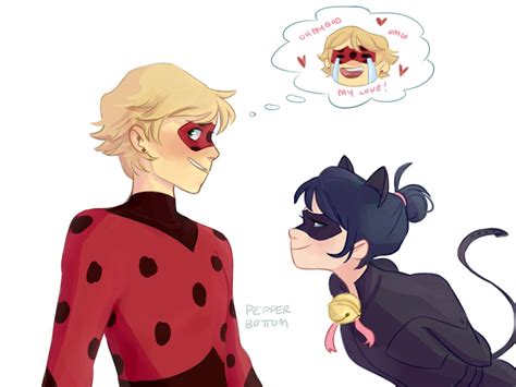 pepper-bottom: “I just wanted to draw a kwami swap au but now i am in love with mari!chat noir ...