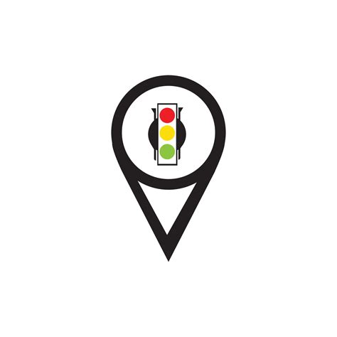 Map Pointer Traffic Light Signal Vector Icon 15826758 Vector Art At