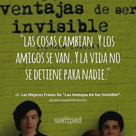 Las Mejores Frases De Las Ventajas De Ser Invisible Frase