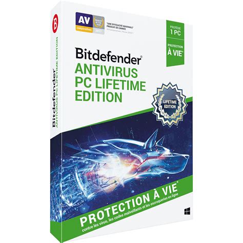 Bitdefender Antivirus Pc Lifetime Edition 2019 1 Poste Logiciel