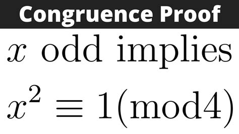 PRORFETY: How To Do Congruence Modulo