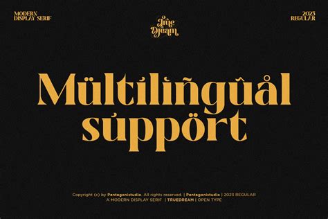 True Dream Stylistic Display Design Cuts