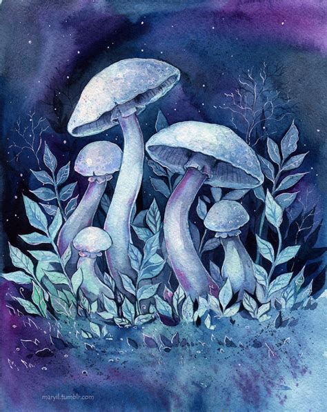 Space Mushrooms By Maryil On Deviantart