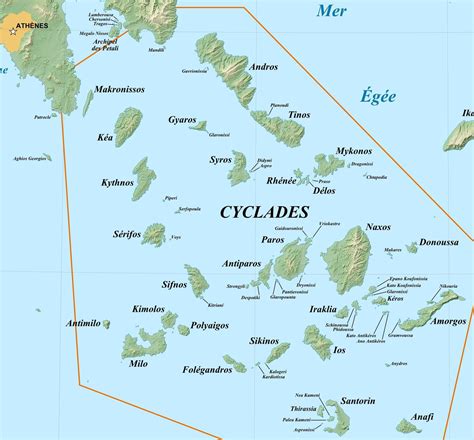 Carte Cyclades Carte