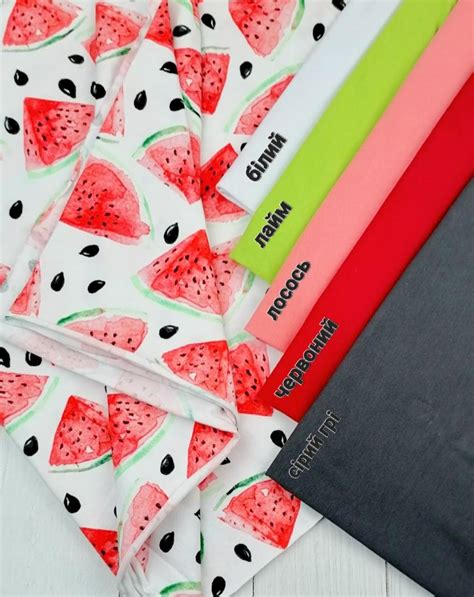 Купить Стрейч кулир принт "Сочный арбуз 🍉" (диджитал).