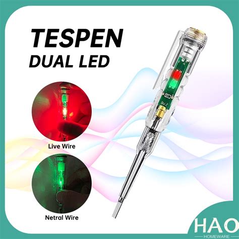 Jual Obeng Tester Tespen Obeng Tes With Indicator Dual Led Shopee