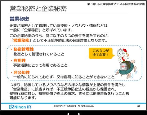 【e Learning】営業秘密・ノウハウ保護の基礎知識