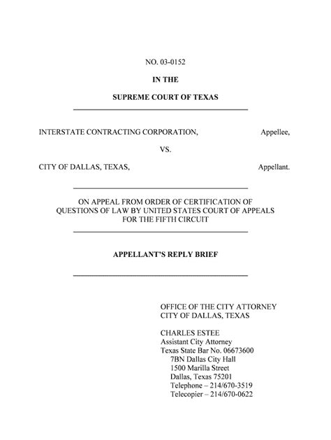 Appellants Brief United States Court Of Appeals For The Fifth Circuit