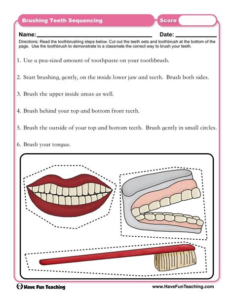 Brushing Your Teeth Sequencing Worksheet By Teach Simple